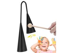 Handheld Agogo Bell - Strumento a percussione Cowbell, campana ritmica portatile | Strumento a percussione manuale Agogo Bell, campana Agogo a tono regolabile per batterie, lezioni di musica e pra
