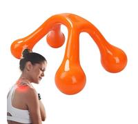 Handheld Body Massager - 4.10 x 2.44in Bow-Shaped compact hand massage