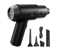 Handheld Car Air Vacuum - 14.96x6.5In Cordless Mini Cleaner, Portable Suction Machine, Rechargeable Automotive Interior | Cleaning Accessory for Mattress Bedding Keyboard Sofa Cushion Carpet House