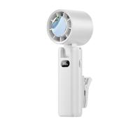 Handheld Clip Fan, Foldable Portable Cooler, Ricaricabile USB Device, High Speed Airflow Tool, for Office Travel Vacation Hiking Backpacking Camping Beach Picnic Commute Party Hot Weather Cooling