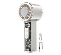 Handheld Cooling Fan 100 Speeds Digital Display 5000mAh USB Rechargeable |
