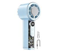 Handheld Cooling Fan 100 Speeds Digital Display 5000mAh USB Rechargeable |