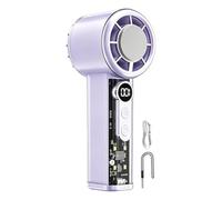 Handheld Cooling Fan 100 Speeds Digital Display 5000mAh USB Rechargeable |