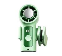 Handheld Cooling Fan - 3.66 Zoll, ABS Tragbarer Mini Luftkühler | USB Wiederaufladbares Gerät, Halterung, LED Display Einheit, Kinderwagen Ventilator Für Reisen Camping Sommer Outdoor Einsatz