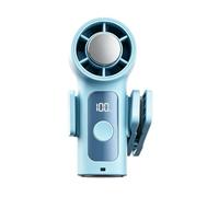 Handheld Cooling Fan - 3.66 Zoll, ABS Tragbarer Mini Luftkühler | USB Wiederaufladbares Gerät, Halterung, LED Display Einheit, Kinderwagen Ventilator Für Reisen Camping Sommer Outdoor Einsatz