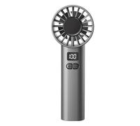 Handheld Cooling Fan System - Portable Personal Device Kit, Digital Display Rechargeable Air Cooler Set, 100 Speed Adjustable Equipment | Outdoor Home Work Travel Comfort Quiet Durable
