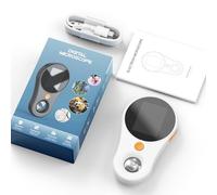 Handheld Digital Microscope, 500X Magnification 2MP 1920x1080P HD Portable Microscope, Handheld Magnifying Glass for Kids and Adults (Bianco)