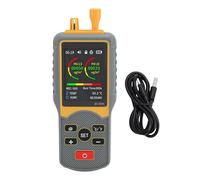 Handheld Dust Particle Counter 0.3um 2.5um 10um Counting PM2.5 PM10 Weighing Mode Air Quality Detector with 2.8 Inch HD Screen Data Storage and Type C Charging for Electronics Work