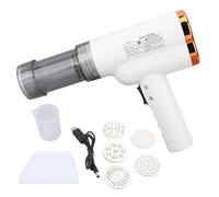 Handheld Electric Pasta Maker, Automatic Pasta Noodle Maker Machine, Adjustable Thickness with 2000mAh Battery, 304 Stainless Steel Handheld Noodle Making Machine for Home Kitchen (Bianca)