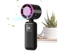 Handheld Fan, 199 Wind Speed Foldable Compact Cooling Device, Portable Mini Hand Fan For Women Men Kids Adults Travelers Hikers Stadium Concerts Camping Beach Picnic Travel Use Personal Cooling
