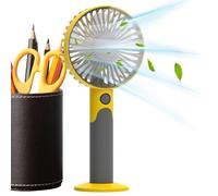 Handheld Fan - 6 Wind Speeds Rechargeable Cooling Device, Personal Desk Portable Air Circulator | Multifunctional Outdoor Indoor Accessory Suitable Students Home Camping Backpacking Hiking Office Gym
