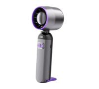 Handheld Fan, Bladeless Blower, Quiet Airflow Design 100 Speed ricaricabile, Personal Cooling Breeze Device for Camping, Beach, Bedroom, Hiking, Commuting, Color White or Gray