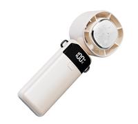 Handheld Fan - Cooling Portable Fan For Travel Small | Compact Quiet Air Cooler With Digital Display, 100 Speed Rechargeable Folding Mini Gadget For Bedroom Desk Beach Outdoor Commute Trips