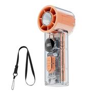 Handheld Fan Device - 100 Level Speed USB Fan | Batteria Powered Cooling Airflow Kit, Compact Travel Breeze Generator For Summer Camping Festival Sports Office Desk Hiking Fishing Comfort Solution
