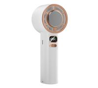 Handheld Fan, Digital Display Cooler, Speed Adjustable 3000mAh Battery Device for Beach, 6.42x2.44x1.97 Inches, Workplace, School, Vacation, Hiking, Backpacking, Indoor Outdoor Use