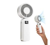 Handheld Fan - Foldable Rechargeable Cooling Device, 6 Speed Portable Personal Fan with Strong Airflow Design, Mini Travel Cooler, Compact Usb Fans, Outdoor Hand Held Cooling Accessory for Camping