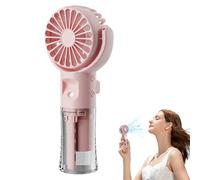 Handheld Fan, Misting Personal Mister, Portable Air Cooling Gadget, 1.57x2.83x6.61 Inches, 4 Speed Adjustable Wind Mode, for Hiking, Outdoors, Walking, Camping, Travel, Daily Use