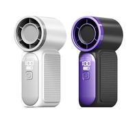 Handheld Fan, Personal Pocket Blower, Portable Digital Wind Device, 3.51 Inches 100 Speed Adjustable Airflow, Led Display Compact Blower, for Concerts, Camping, Travel, Outdoors