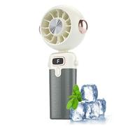 Handheld Fan Portable Ventilator, Rechargeable Personal Cooling Device with Quiet Airflow Function for Travel Outdoor Summer Car Desk Baby Stroller Home Use 8x4.5x17.5cm/3.15x1.77x6.89 inches