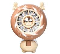 Handheld Fan, Travel Blower, Foldable Cooler, Cute Bear-Inspired Design, Rechargeable Compact Structure, Ideal for Desk, Gym, Hiking, Family Camping, Kids, Commuting, Outdoor Use