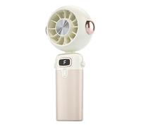 Handheld Fan - USB Rechargeable 4800mAh | 3-in-1 Portable Mini Fan With Power Bank And Flashlight, Foldable Pocket Size, 20-Hour Battery Life, Quiet Brushless Motor; Perfect For Travel And Theme Parks
