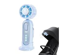 Handheld Fan, USB Rechargeable Portable Mini Hand Held Fans | 199 Speed Cooling LED Display | Mini Battery Operated Hand Held Fan For Travel Summer Camping Hiking Fishing Outdoor Home Office Bedroo