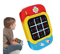 Handheld Game Console Kids, Electric Puzzle Toy with Light & Sound, 5.67x1.18x3.62 inches Interactive Two Player Reaction Game, Safe Fast Paced Fun for Home, Travel, and Parties