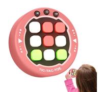 Handheld Game, Strategy Training Board, Connect 3 Puzzle Toy, Classic Grid Game Colorful Compact Design, for 3-5 Years Old, Kids Learning, Brain Development, Travel, Thinking Skills