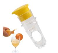 Handheld Lemon Squeezer - Citrus Juicer for Drinks | Stainless Steel with Ergonomic Handle, Built-in Strainer, Easy Press Tool for Lemons Limes Oranges Grapefruits and Cocktail Preparation
