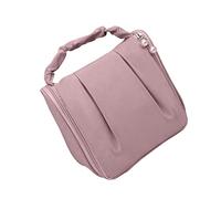 Handheld Makeup Bag, Csmetic Tiletry Case, Prtable Hanging Multifunctinal Waterprf Makeup Bag fr Business Trips, Travel, Gym (Color : Pink)