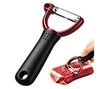Handheld Meat & Fat Trimmer - Stainless Steel Blade with Curved Grip | 5.51"x2.76" Stainless Steel Blade (72g), Curved Non-Slip ABS/TPR Handle, Ergonomic Meat Trimmer for Beef, Pork & BBQ Prep