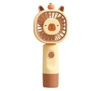 Handheld Mini Fan - ABS 6.8x5x17cm USB Rechargeable Capybara Style 5 Speed Portable Cooling Fan Compact Summer Air Cooler | For Travel Camping Beach Outdoor Office Commuting Vacation Road Trip Heat
