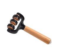 Handheld Roller Massager Wooden Three-Wheeled Neck Massage