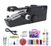 Handheld Sewing Machines, Portable Cordless Hand Held Sewing Machine, for Adults and Beginners, Small Manual Handy Stitch Tool, for Clothes, Curtains Meets Sewings Needs (Black,Advanced style)