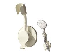 Handheld Shower Head Holder, Rotatable No-Drill Mount, Ergonomic Adjustable Wand Bracket, Strong Suction Cup Design for Apartment, Hotel, Dorm, and Bathroom Use, 7.09x2.95x2.17 inches