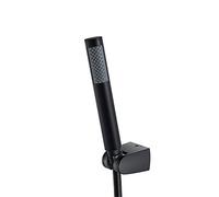 Handheld Shower Head Set High Pressure Handheld Shower Sprayer Universal Brass Hand Held Showerhead with 59" Stainless Steel Shower Hose And Holder, G1/2'',Black