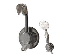 Handheld Shower Holder, Rotatable Bracket, No-Drill Wand Mount, Adjustable Ergonomic Stand, Tool-Frees Installation for Bathroom, Apartment, Dorm, Hotel, Renter-Friendly Shower Accessory