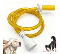 Handheld Shower Sprayer/Washer for Pets, Slip-On TubHose, Portable Dog Bath Attachment with Slip-On Design, for Pet Bath, Garden Watering Gentle Flow, Easy Attach (Yellow-67IN,2PCS)