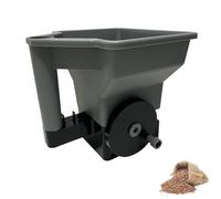 Handheld Spreader Planting Tool,Reusable Garden Supplies Fertilizer Spreader,Portable Lawn Spreader,Large Space Capacity Broadcast Fertilizer Spreader Garden Seeder for Residential Farm (Gray)