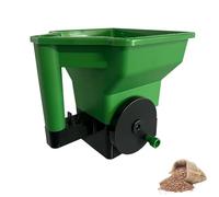 Handheld Spreader Planting Tool,Reusable Garden Supplies Fertilizer Spreader,Portable Lawn Spreader,Large Space Capacity Broadcast Fertilizer Spreader Garden Seeder for Residential Farm (Green)