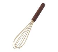 Handheld Stainless Steel Whisk With Walnut Handle Kitchen Gadget