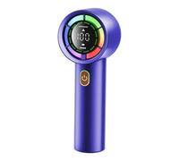 Handheld Turbo Fan - Rechargeable Mini Cooling Fan, LED Screen Wind Speed Indicator, Lightweight Portable Air Circulator, Ergonomic Personal Breeze Device | Convenient Solution For Office, Travel,