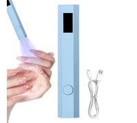 Handheld UV Light for Gel Nails, Compact Led Nail Dryer, Quick Curing Polish Lamp, Digital Display, Cordless Design for Rhinestone Glue, Salon, Home, and Travel Use