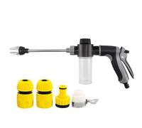 Handheld Water Sprayer Nozzle - Portable Pressure Washer, Rust Resistant 360 Rotazione Hose Attachment, Ergonomic Garden Cleaning and Watering Tool, High Pressure Sprayer Device for Home Yard Patio