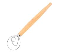 Handheld Whisk - Bread Dough Mixer Hand Tool | Danish Dough Whisk, Stainless Steel Rotary Egg Mixing Beater, Kitchen Hand Mixing Tool, Manual Egg Beater, Kitchen Bread Making Tools and Supplies