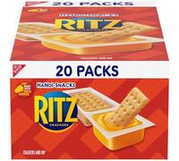 Handi-Snacks RITZ Crackers 'N Cheesy Dip Snack Packs, snack scolastici, 20 confezioni di snack
