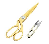 Handi Stitch Forbici professionali da cucito dorate e tagliafilo, forbici in acciaio inossidabile, 25,4 cm, forbici da sarto, per tessuti, vestiti, pelle, jeans, ritocco, cucito e realizzazione