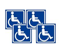 Handicap Placard - Autoadesivo impermeabile per interni auto | Adesivi per handicap, per autobus, parcheggio, hotel, bagno, casa, cortile, prato, esterno, cortile, cortile, giardino