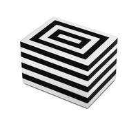 Handicrafts Home Concentrics Collection - Scatola portaoggetti decorativa, multiuso, 15,2 x 11,4 x 10,2 cm