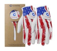 HANDLANDY 2 paia di guanti da golf per bambini, mano sinistra, traspiranti, guanti da golf per bambini, ragazzi e ragazze, L